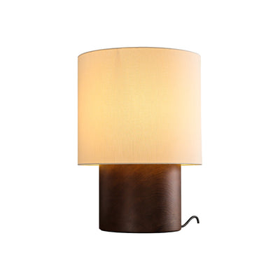 Alvira Minialist Wood Table Lamp