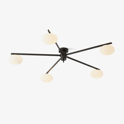Lioraliella Ceiling Lamp Black White Glass