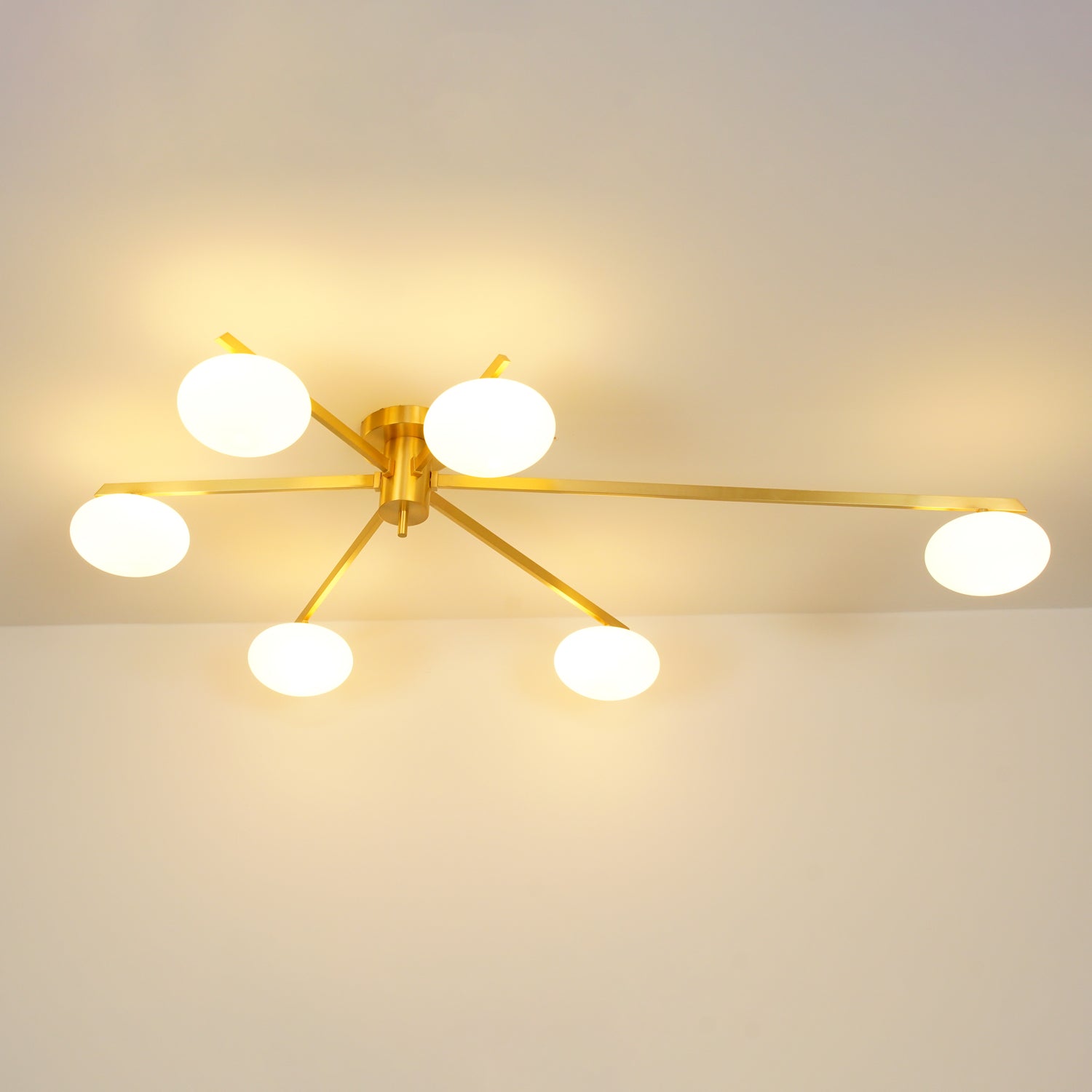 Lioraliella Ceiling Lamp Black White Glass