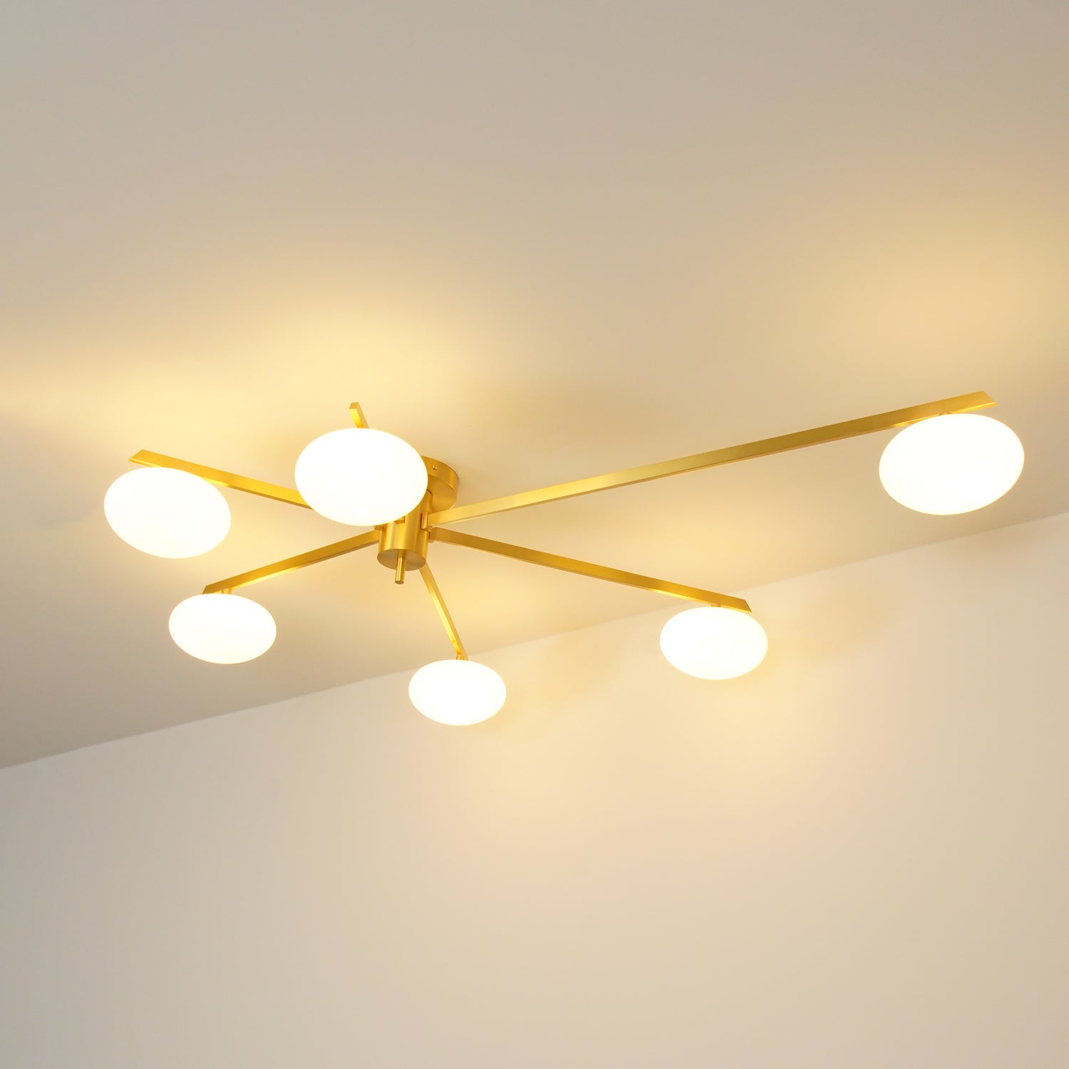 Lioraliella Ceiling Lamp Black White Glass