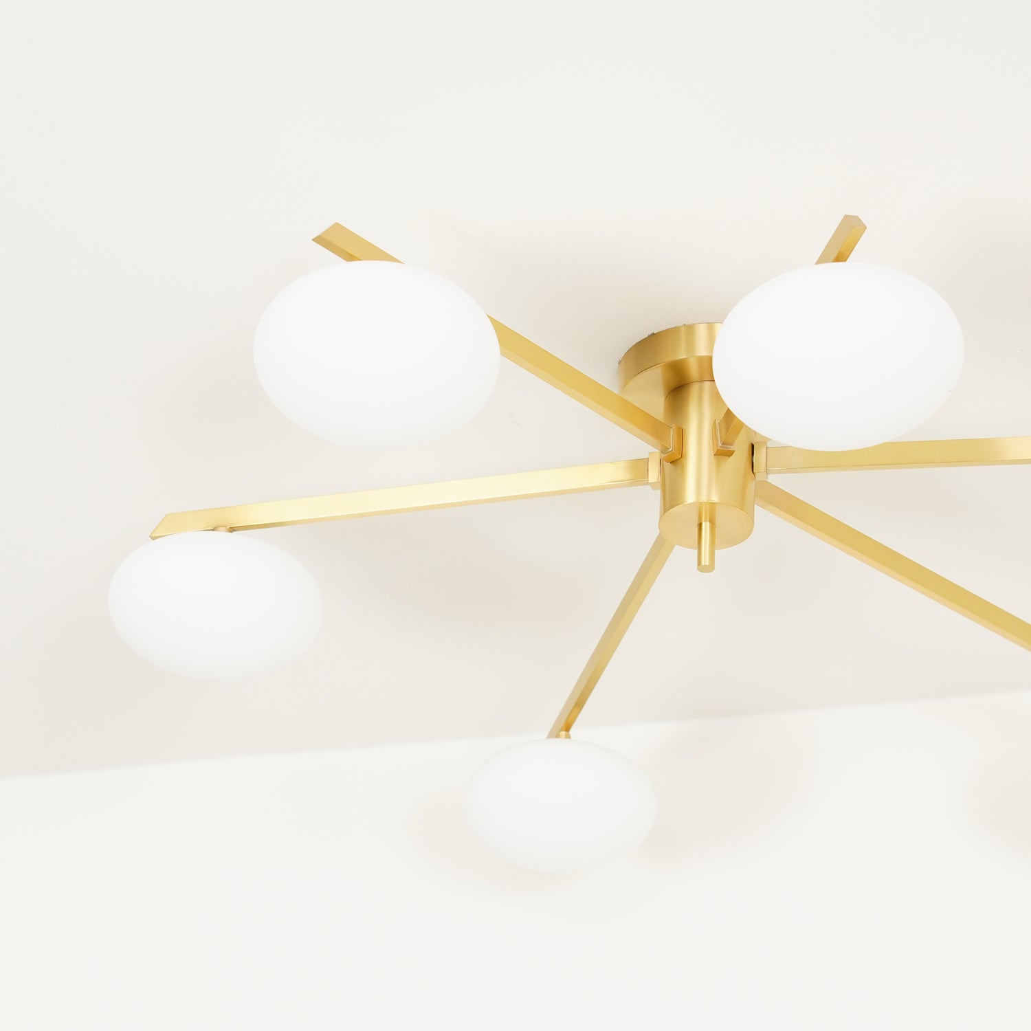 Lioraliella Ceiling Lamp Black White Glass