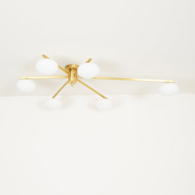 Lioraliella Ceiling Lamp Black White Glass