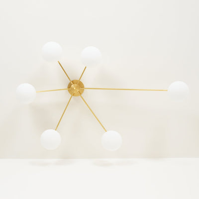 Lioraliella Ceiling Lamp Black White Glass