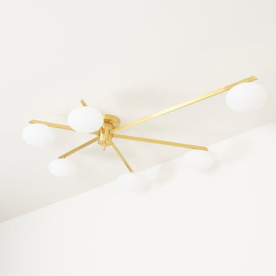 Lioraliella Ceiling Lamp Black White Glass