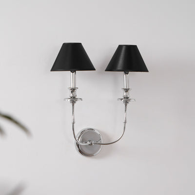 Vedoror Vintage Industrial Brass Fabric Wall Lamp - Neutral Decor