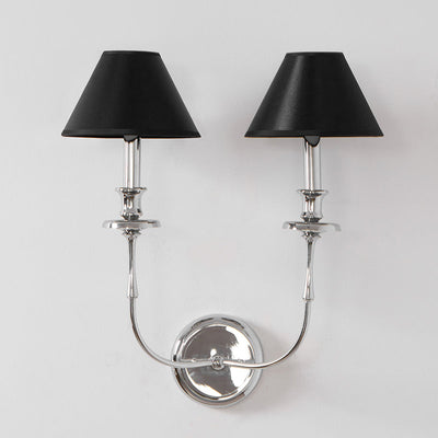 Vedoror Vintage Industrial Brass Fabric Wall Lamp - Neutral Decor