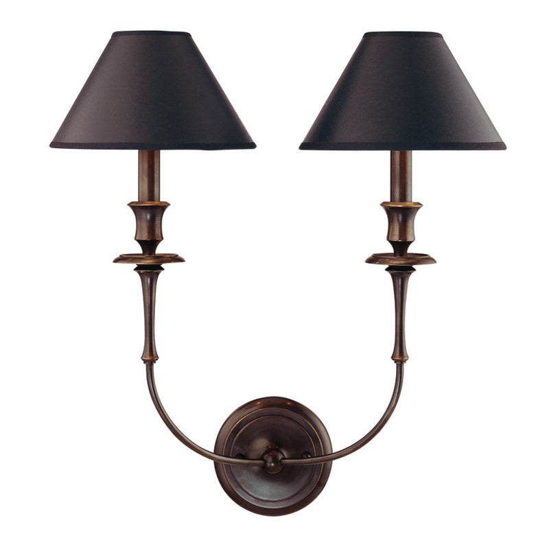 Vedoror Vintage Industrial Brass Fabric Wall Lamp - Neutral Decor