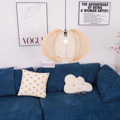 Atel Wood & Hemp Rope Pendant Light