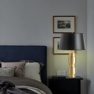 Lyle Fabric Industrial Table Lamp