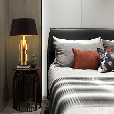 Lyle Fabric Industrial Table Lamp