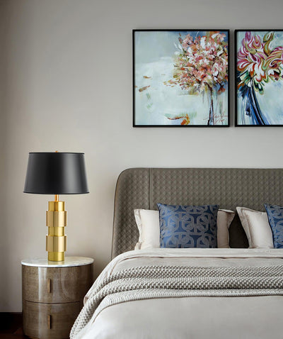 Lyle Fabric Industrial Table Lamp