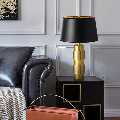 Lyle Fabric Industrial Table Lamp