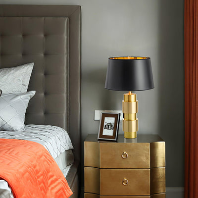Lyle Fabric Industrial Table Lamp