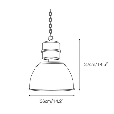 Evlaeia Modern Minimalist Orange Pendant Lamp - Neutral Decor