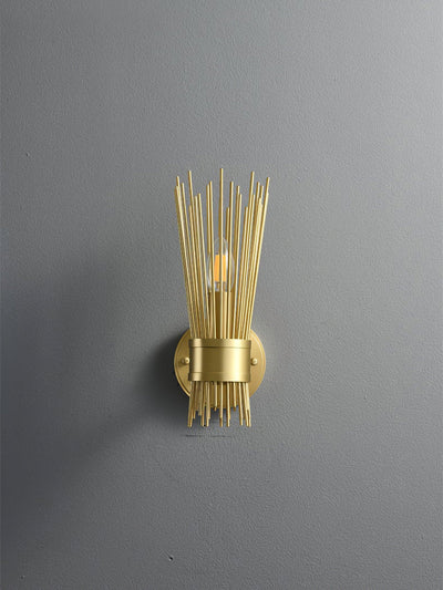 Thresher Postmodern Luxury Candle Brass Wall Light