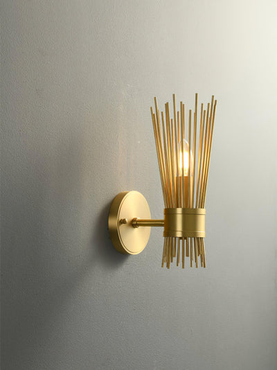 Thresher Postmodern Luxury Candle Brass Wall Light
