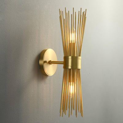 Thresher Postmodern Luxury Candle Brass Wall Light