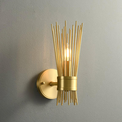 Thresher Postmodern Luxury Candle Brass Wall Light