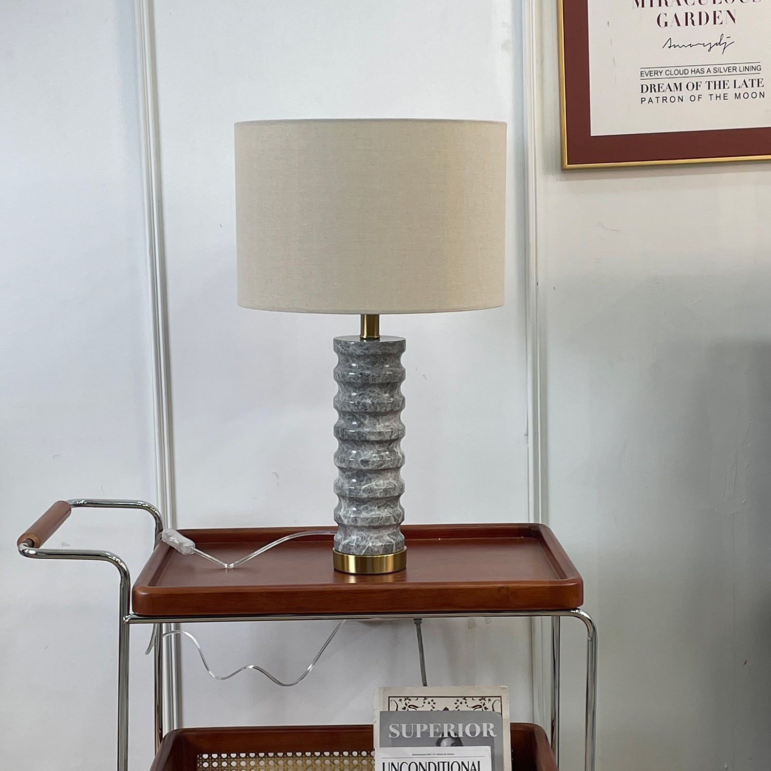 Waylon Modern Marble Table Lamp