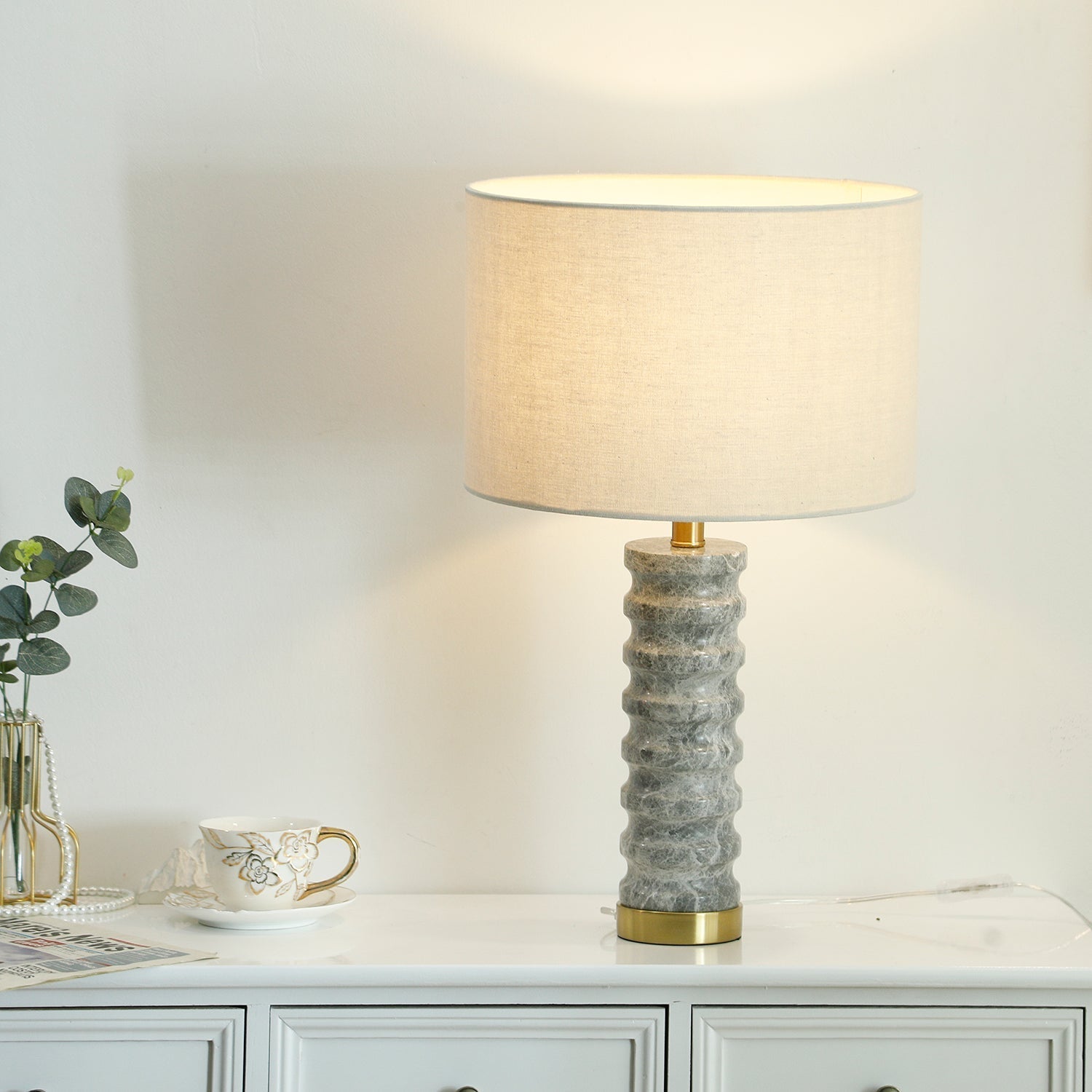 Waylon Modern Marble Table Lamp