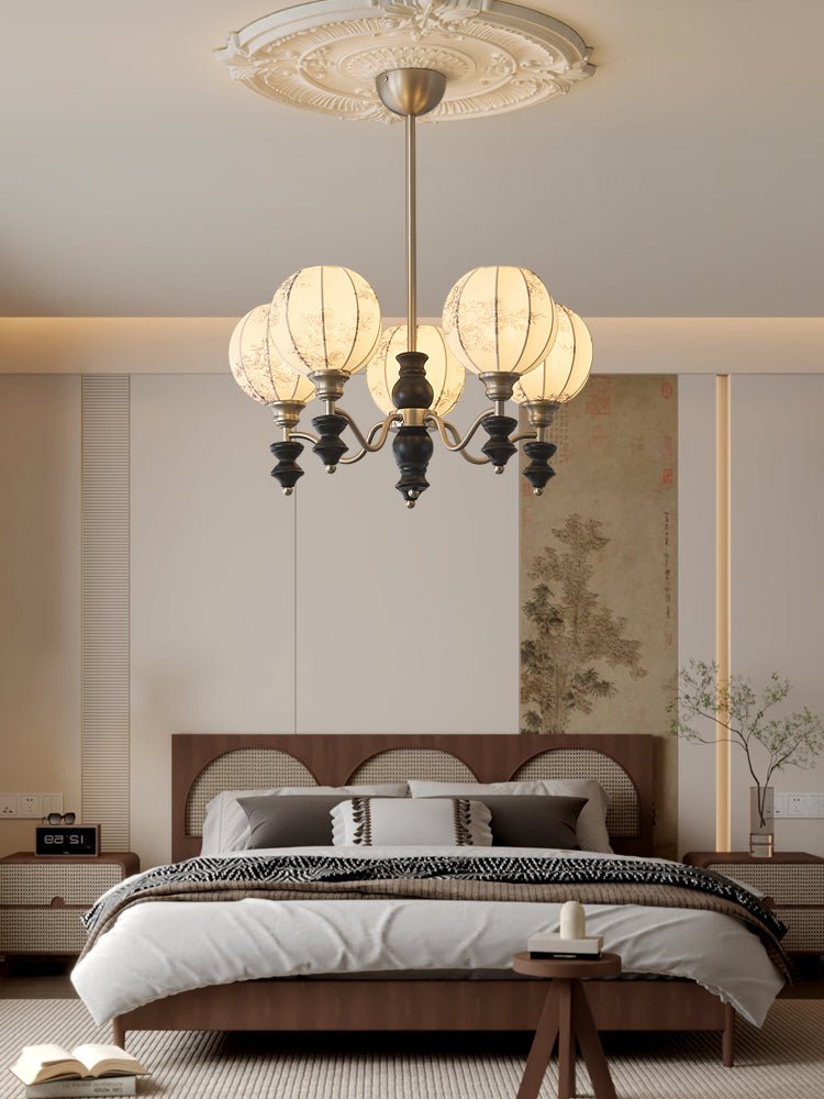 Osilan Traditional Elegance Vintage Wood Chandelier