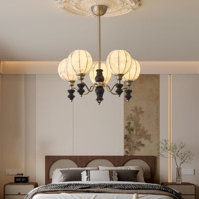Osilan Traditional Elegance Vintage Wood Chandelier