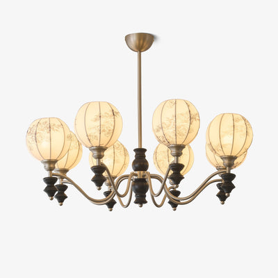 Osilan Traditional Elegance Vintage Wood Chandelier