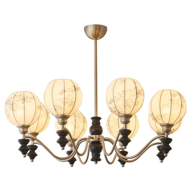 Osilan Traditional Elegance Vintage Wood Chandelier
