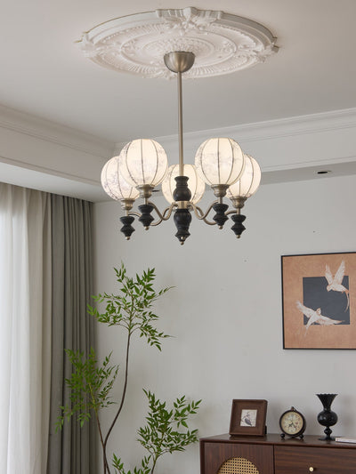 Osilan Traditional Elegance Vintage Wood Chandelier