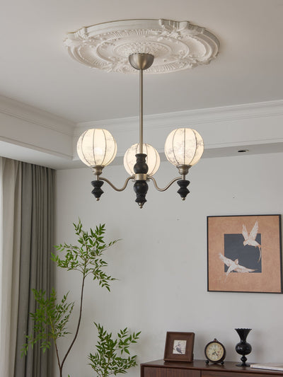Osilan Traditional Elegance Vintage Wood Chandelier