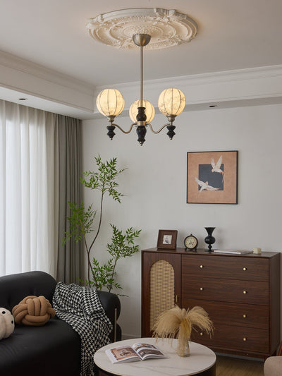 Osilan Traditional Elegance Vintage Wood Chandelier