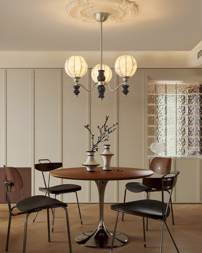 Osilan Traditional Elegance Vintage Wood Chandelier