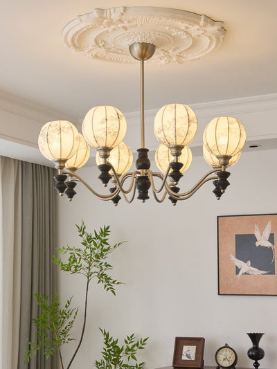 Osilan Traditional Elegance Vintage Wood Chandelier
