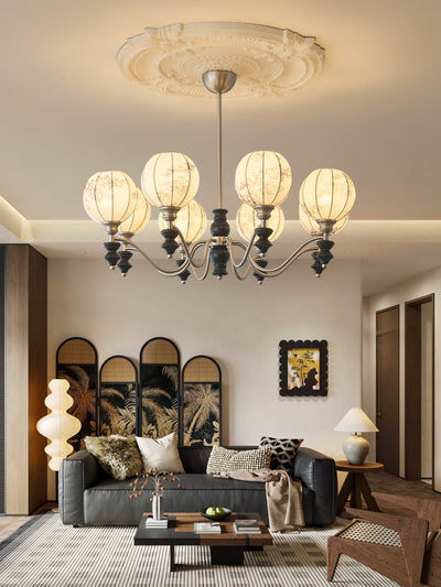 Osilan Traditional Elegance Vintage Wood Chandelier