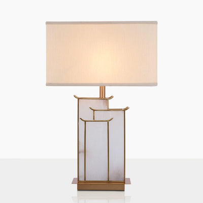Nysilor Rectangular Glass Table Lamp