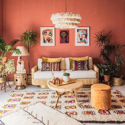 Arixo Chandelier Pink Bohemian Chic