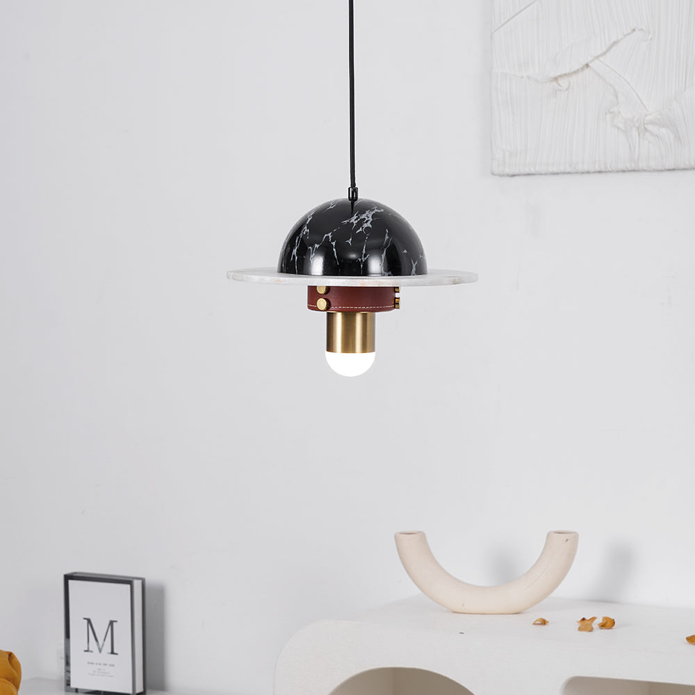 Jutta Pendant Lamp Marble Leather Fusion