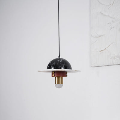 Jutta Pendant Lamp Marble Leather Fusion
