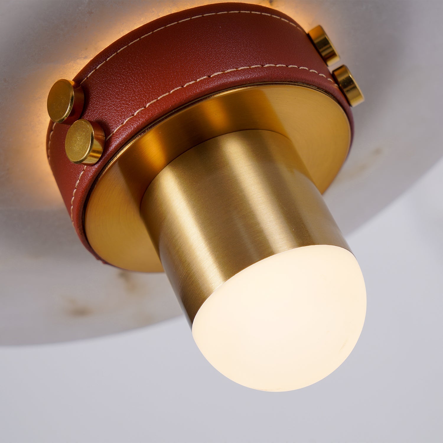 Jutta Pendant Lamp Marble Leather Fusion
