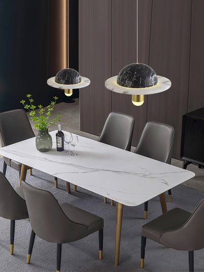 Jutta Pendant Lamp Marble Leather Fusion