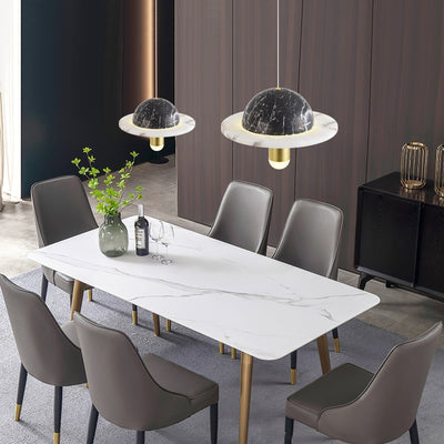 Jutta Pendant Lamp Marble Leather Fusion