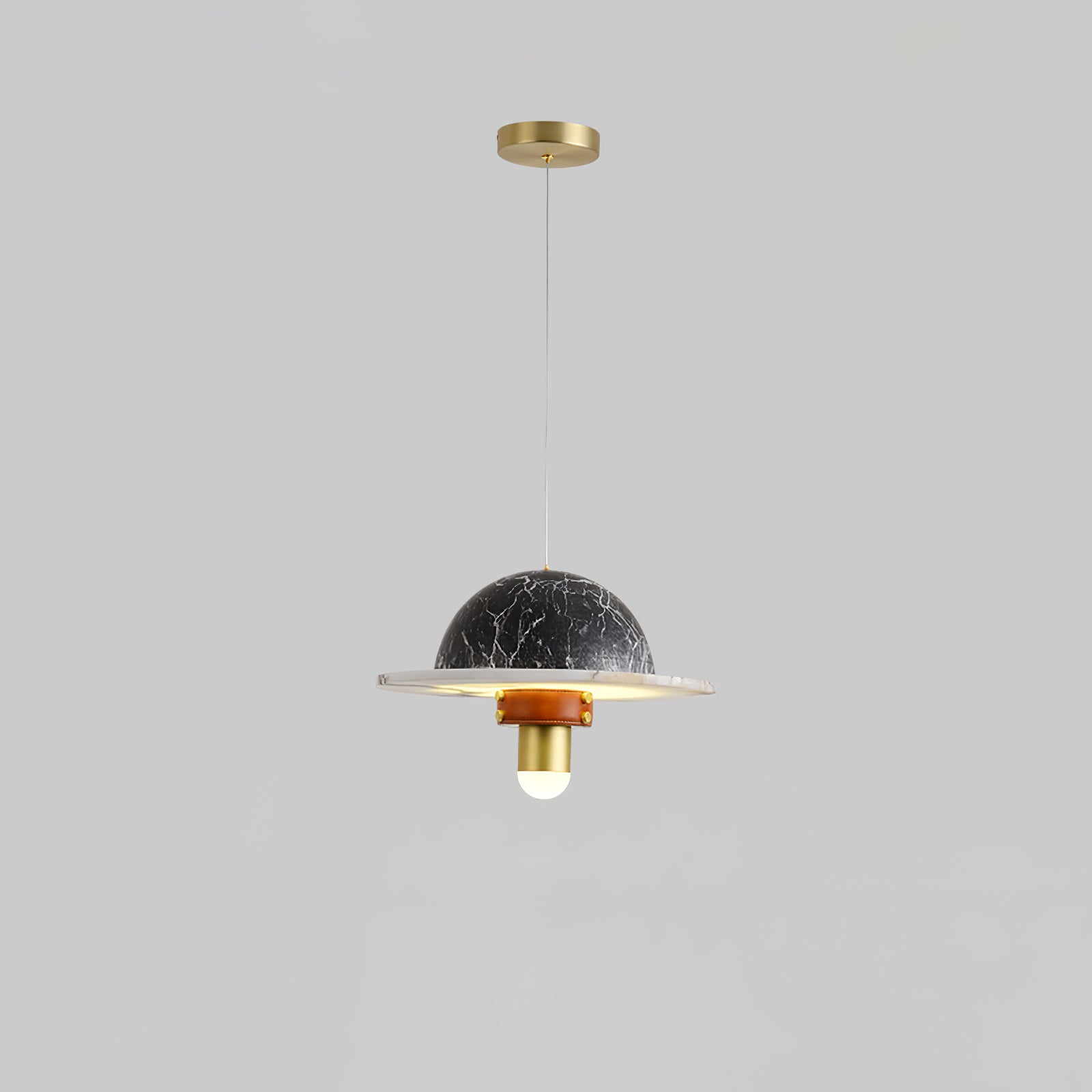 Jutta Pendant Lamp Marble Leather Fusion