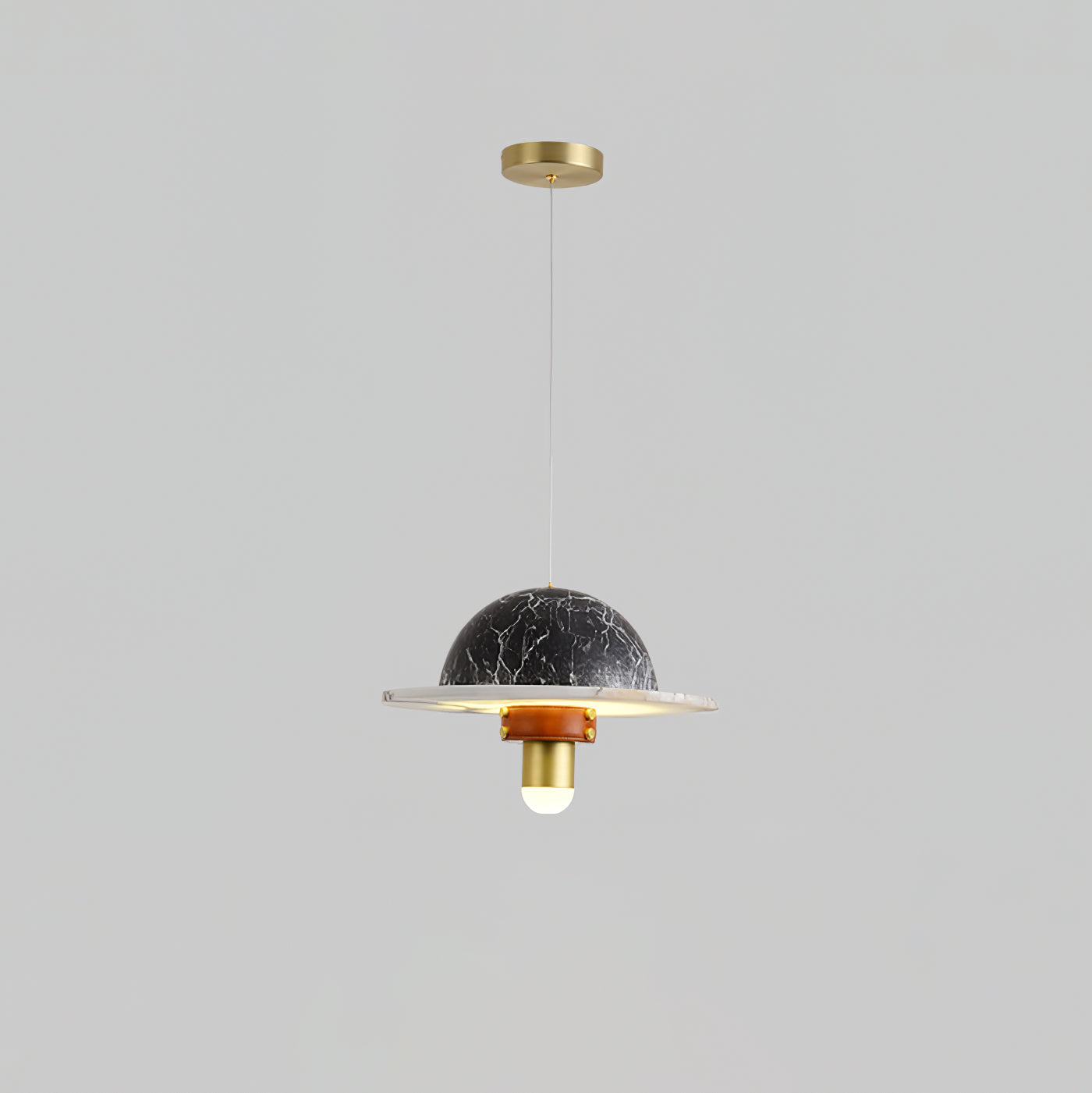Jutta Pendant Lamp Marble Leather Fusion