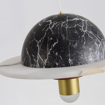 Jutta Pendant Lamp Marble Leather Fusion