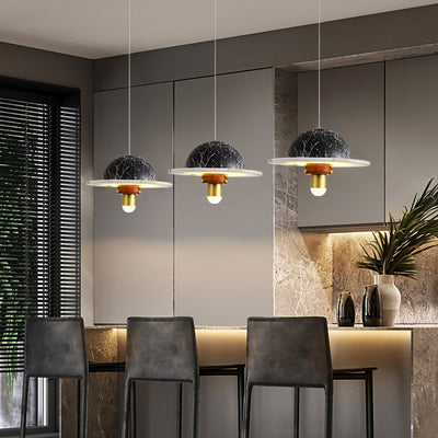 Jutta Pendant Lamp Marble Leather Fusion