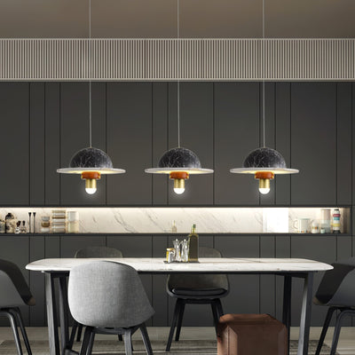 Jutta Pendant Lamp Marble Leather Fusion