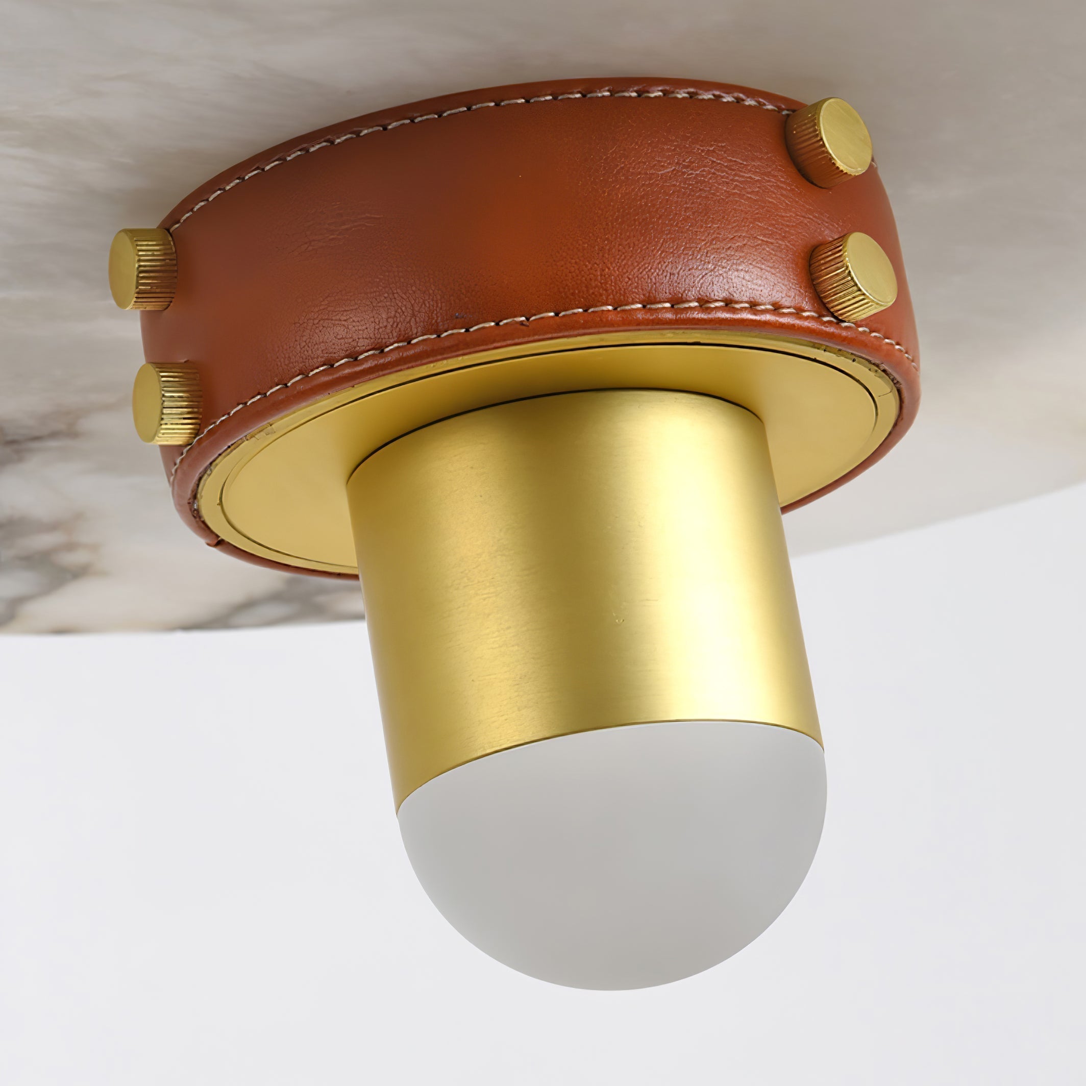 Jutta Pendant Lamp Marble Leather Fusion