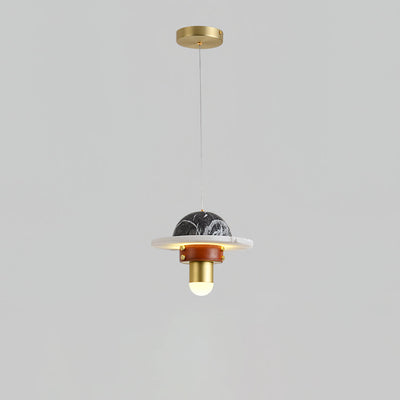 Jutta Pendant Lamp Marble Leather Fusion
