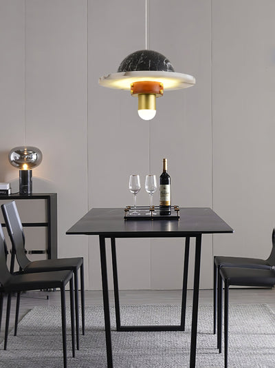 Jutta Pendant Lamp Marble Leather Fusion