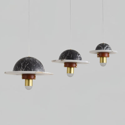 Jutta Pendant Lamp Marble Leather Fusion